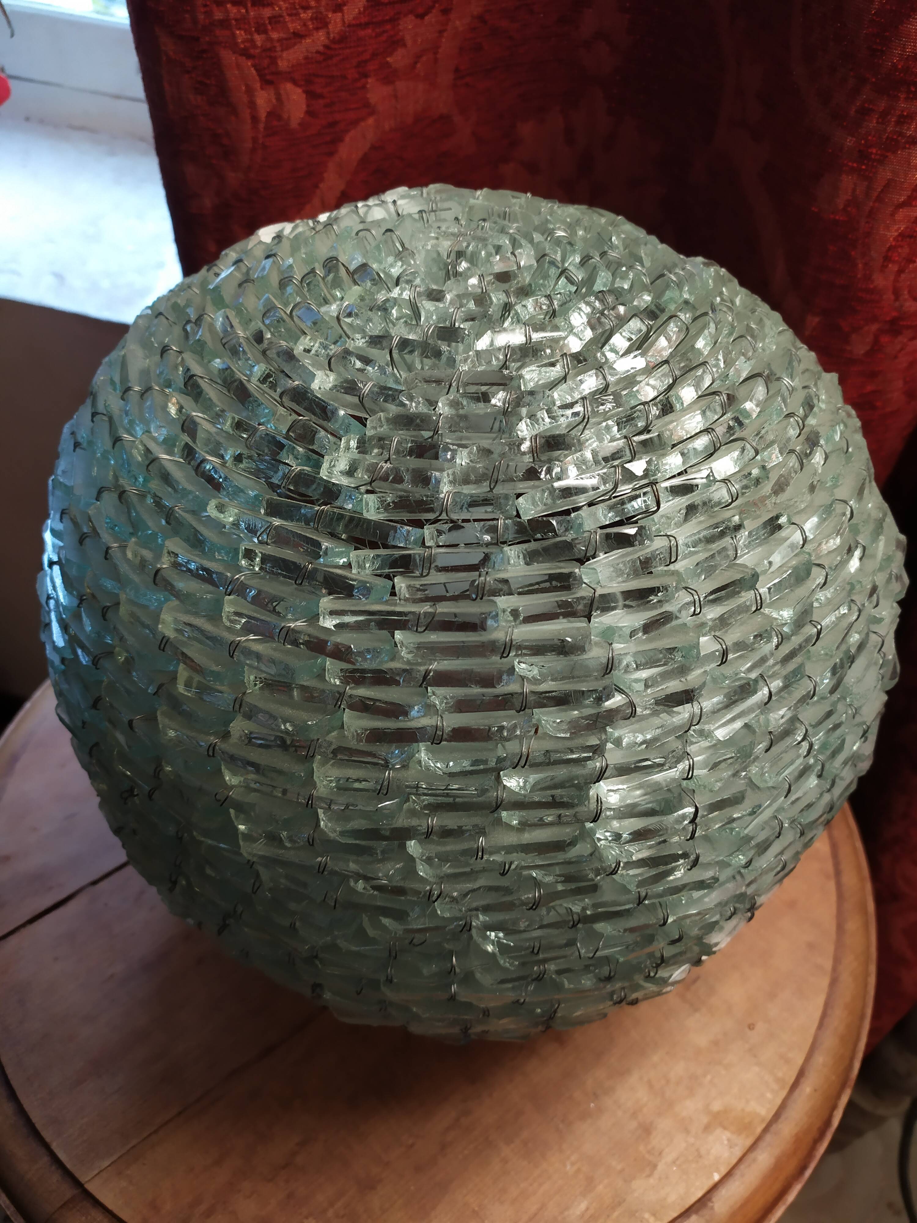 Vintage glass ball lamp