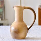 Large handmade carafe in matte stoneware