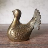 Brass peacock