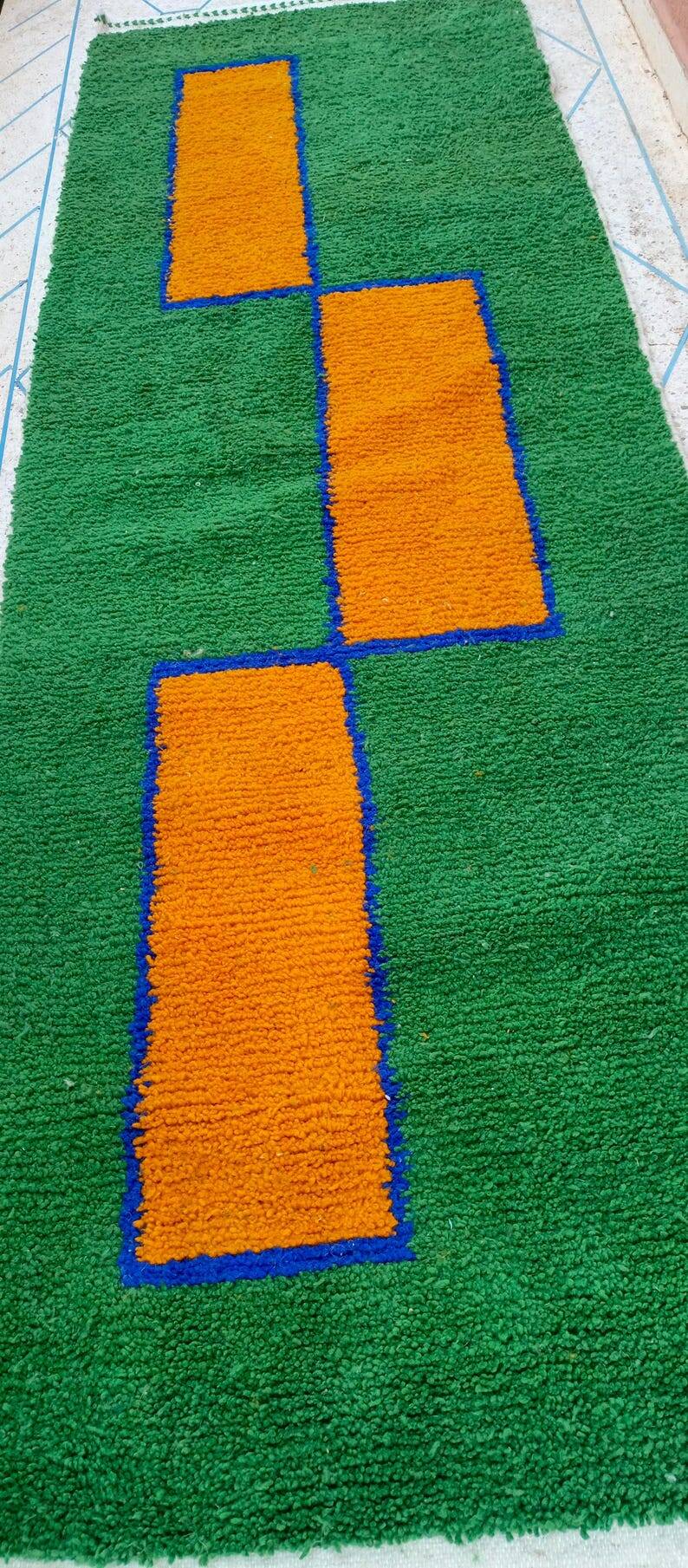 Handmade runner rug 300cm x 100cm