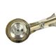 Vintage modernist WMF two-arm candle holder, Radtke model (1958), silver