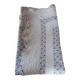 Plaid / bed throw reversible boutis white blue floral pattern brand Soleiado
