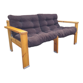 Yngve ekström suede sofa in designer pine