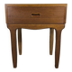 Scandinavian bedside table in vintage teak
