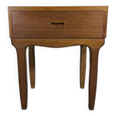 Scandinavian bedside table in vintage teak
