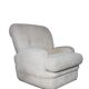 Pair of vintage armchairs in cream corduroy