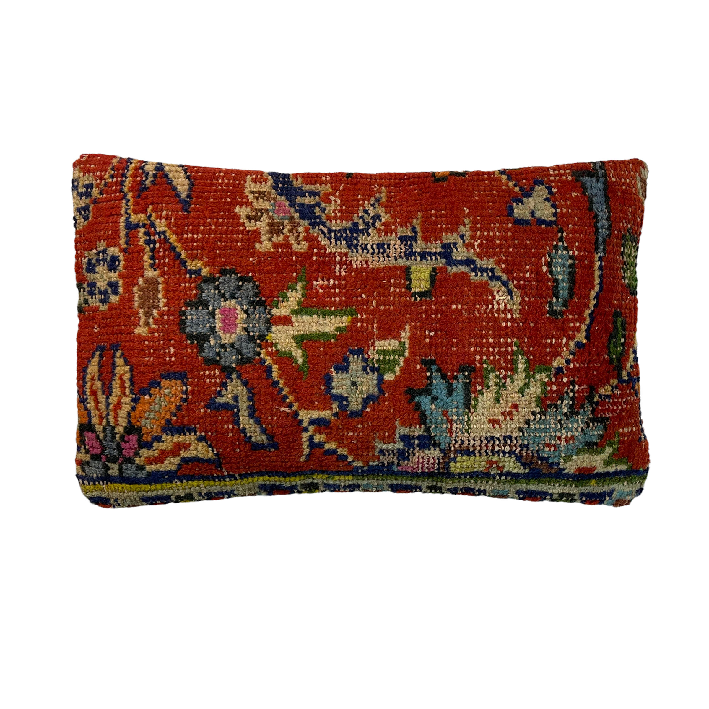 Vintage turkish rug cushion cover, 30 x 50 cm