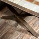 Scandinavian coffee table from the 60s and metal and ceramics