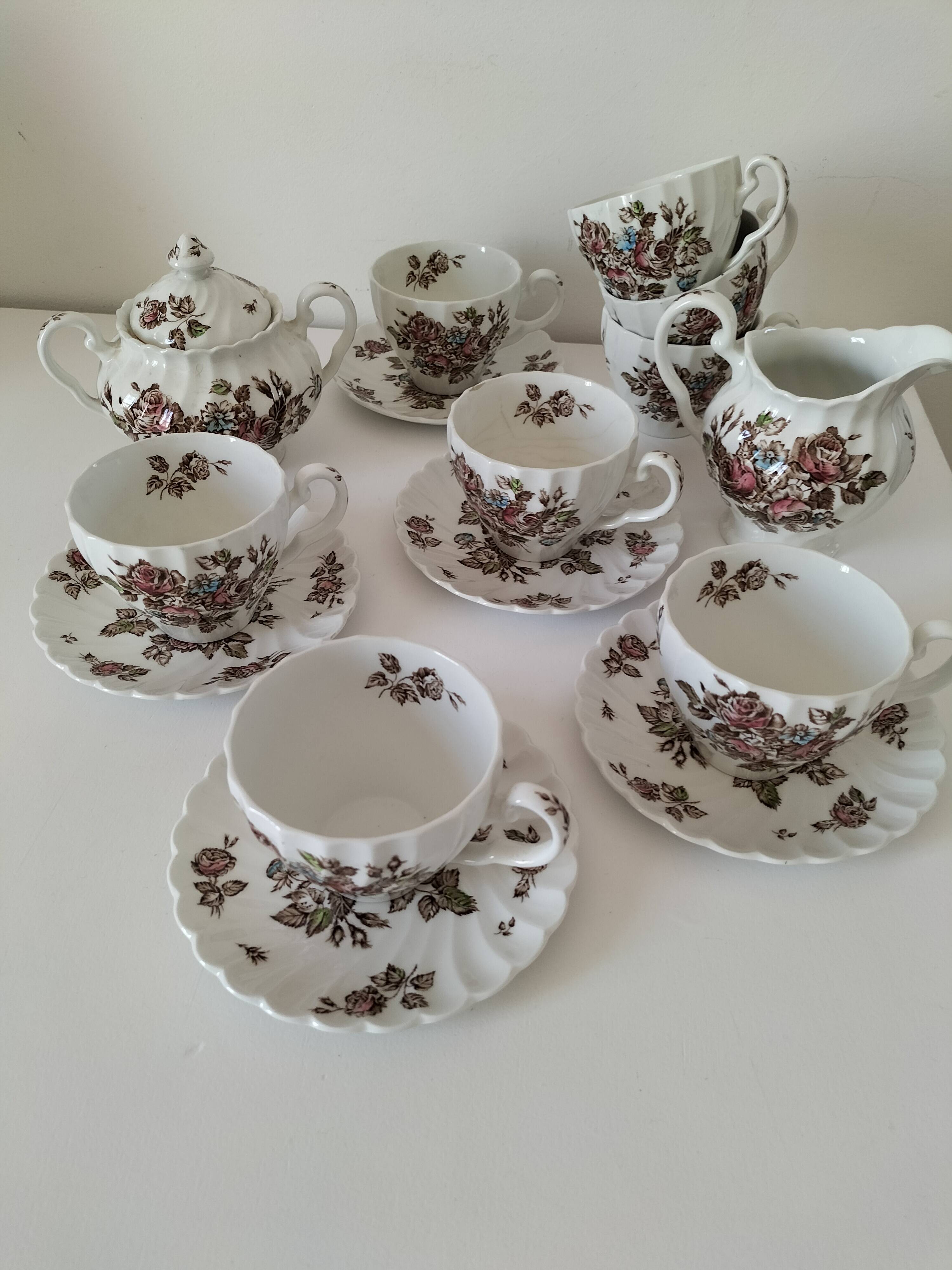 Vintage Johnson Brothers “Devon Sprays” Set