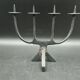 Brutalist Candle Holder Candlestick 4 Candles in Wrought Iron 60s/70s