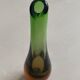 Vintage Big, Tall and Heavy Murano Vase in Green and Orange "Sommerso" Glass