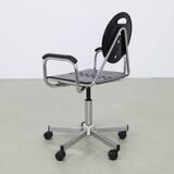 Office chair "Charlie" by Carlo Bimbi for Segis, 1980s Memphis style