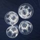 4 vintage Harcourt style faceted water glasses