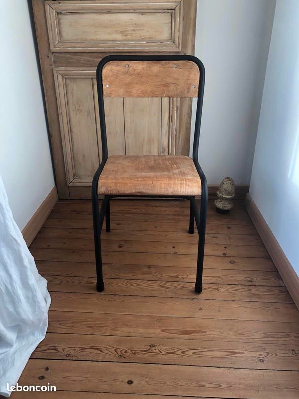 Old vintage school chair