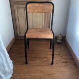 Old vintage school chair