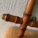 Miroir ancien cadre bambou