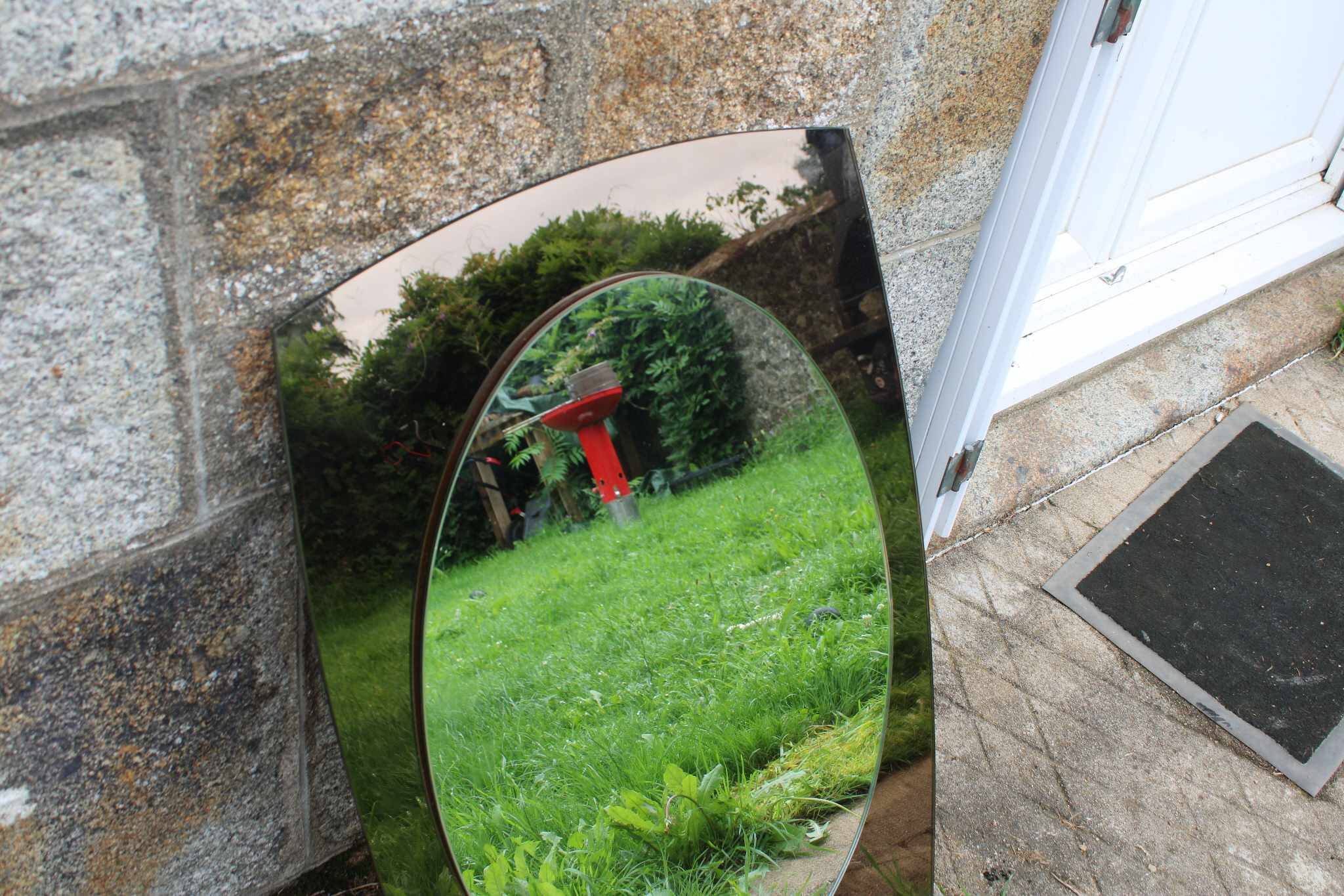 Smoked two-layer mirror 60s/70s