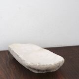 Brutalist free-form alabaster emptier