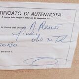 Oil painting on canvas Flowers - signed A. RENÉ 50x70 Cm 60s/70s