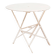 Table pliante ronde française vintage en fer