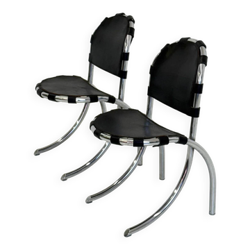 Set of 2 Medusa dining chairs by Studio Tetrarch for Alberto Bazzani