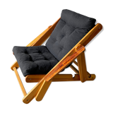 Scandinavian reclining and foldable chair by Gillis Lundgren, 1970s