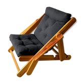 Scandinavian reclining and foldable chair by Gillis Lundgren, 1970s