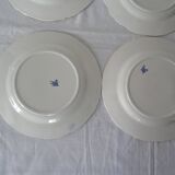 8 assiettes 160223 gien fleurs bleues 4  plates  & 4 creuses