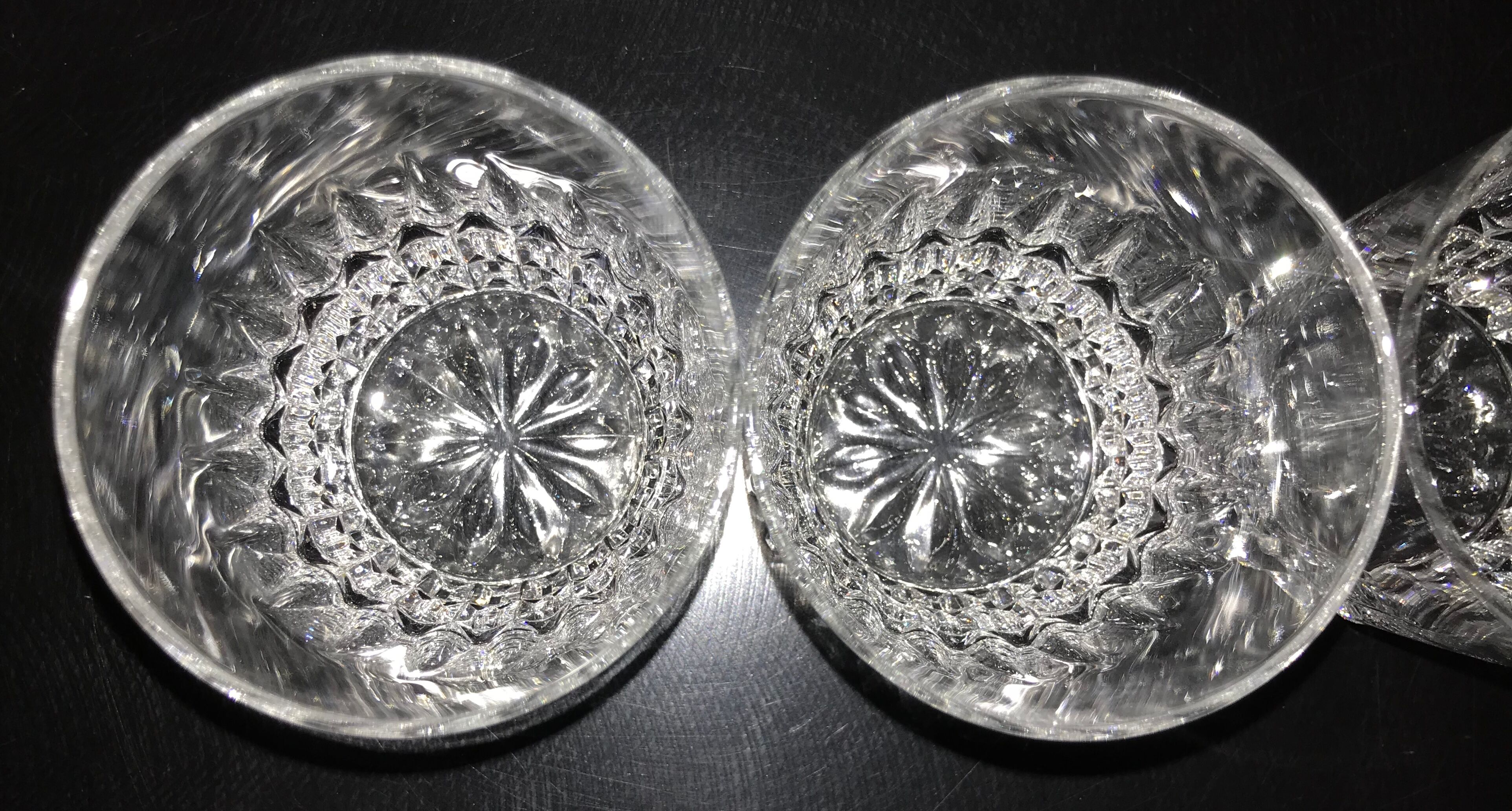 Series of 5 whiskey glasses