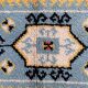 Tapis vintage français Savonnerie fait main en laine – 71 x 128 cm – 1960s