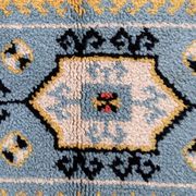 Tapis vintage français Savonnerie fait main en laine – 71 x 128 cm – 1960s