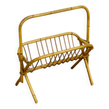 Wicker magazine rack 1960