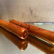 Pair of Havana cigar cases made of solid exotic wood