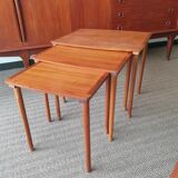 Scandinavian trundle tables - Design Mobelintarsia -