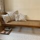 Indonesian daybed, canework and Java teak