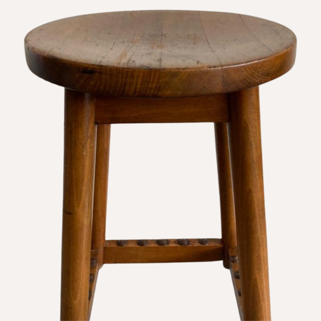 Dutch art deco stool, Amsterdam School ca 1920-1930