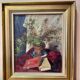 20th century still life painting with books