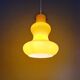 Vintage suspension in yellow opaline, Italy, 1960-70.