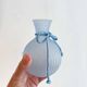 Blue glass soliflore
