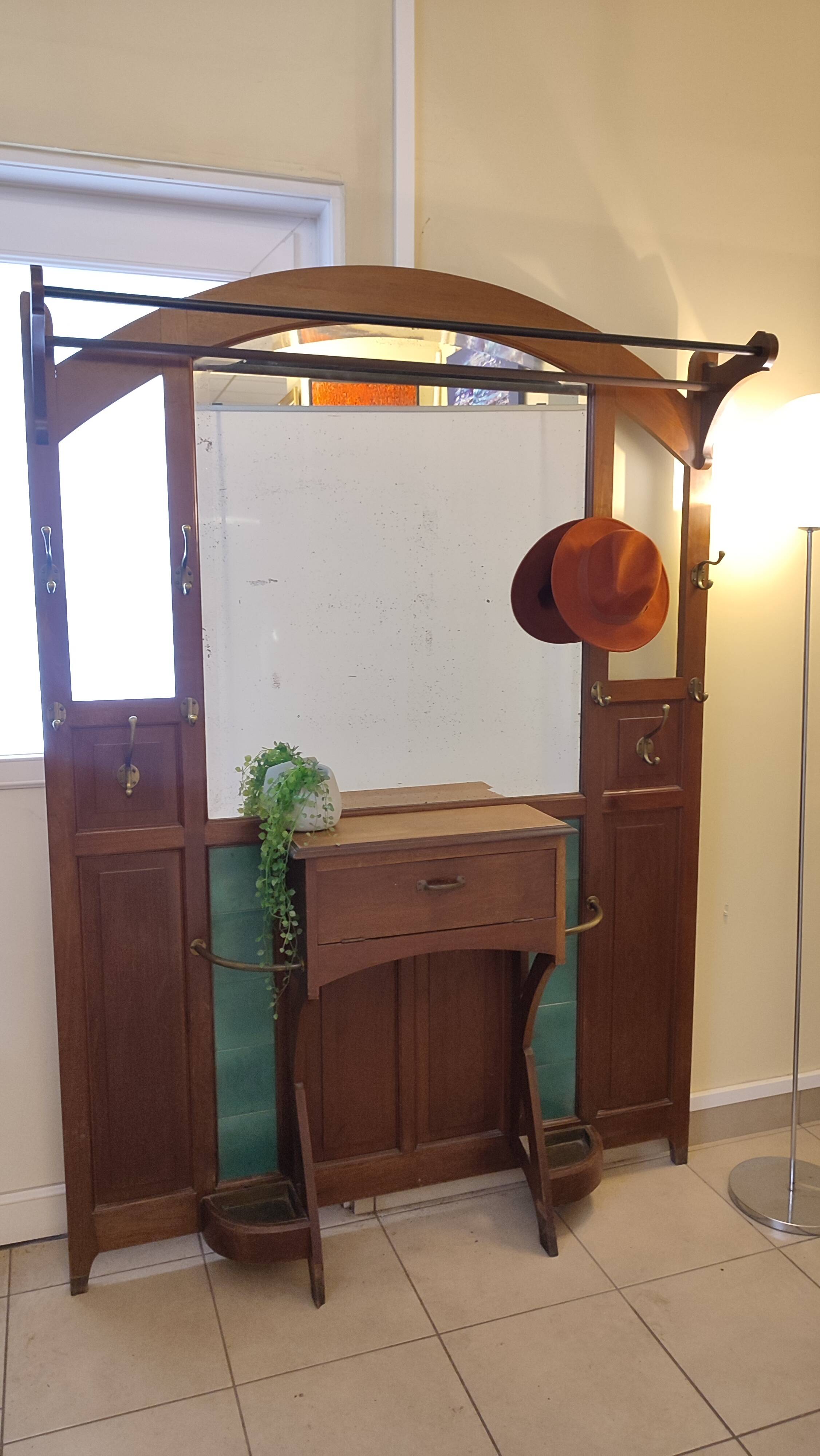 Large Art Deco coat rack