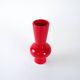 Red ceramic vase, Danish design, 1970s, made in Denmark