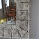 An antique decorative mirror. France 1950s.