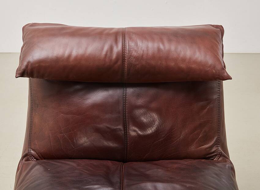 Early Bambole Lounge Chair + Ottoman by Mario Bellini for C&B Italia 1972