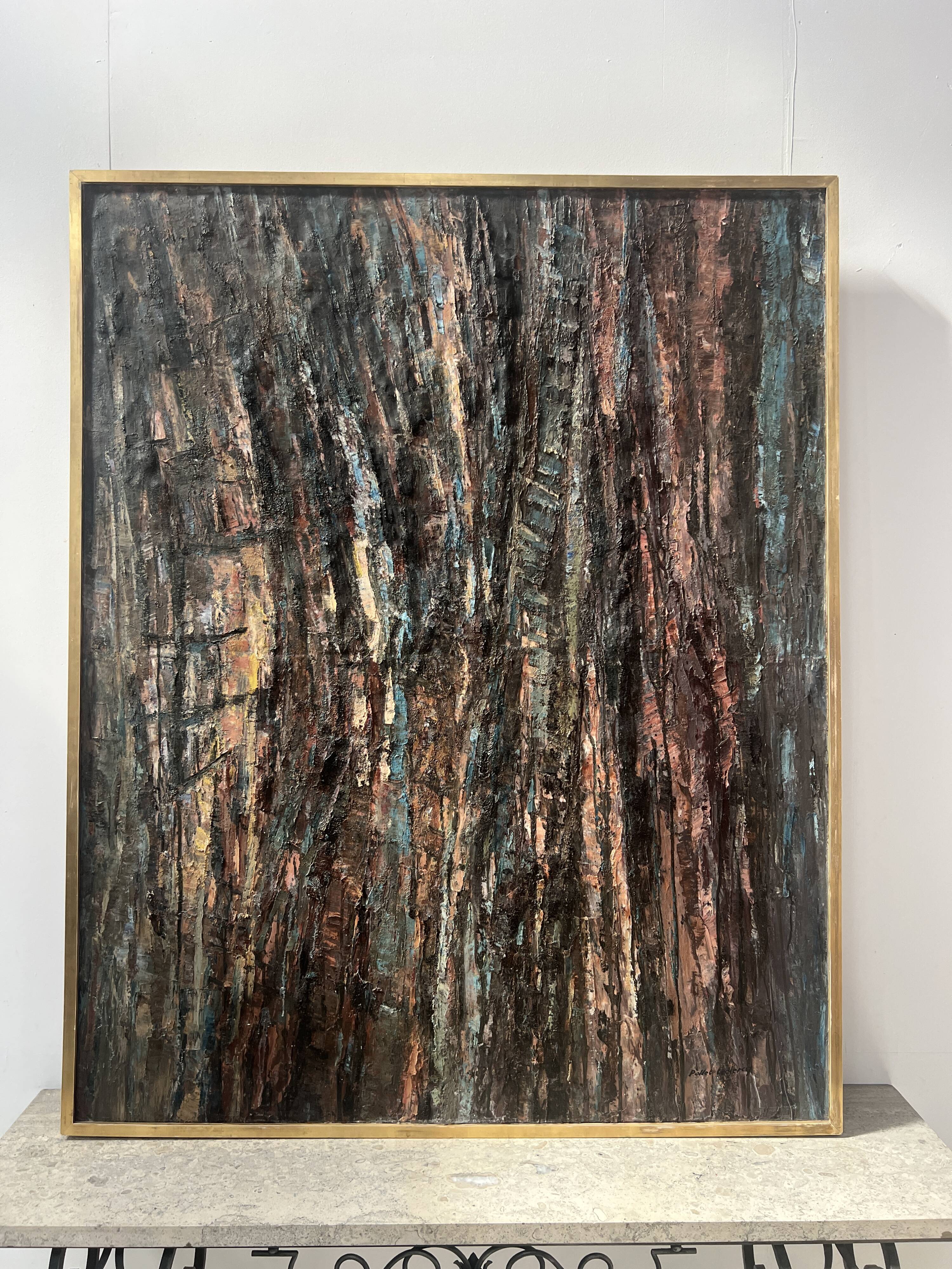 Oil on canvas, contemporary painting by "POLLET LECLERC" 20th century.