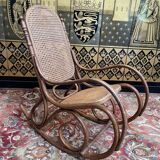 Thonet bentwood and cane rocking chair