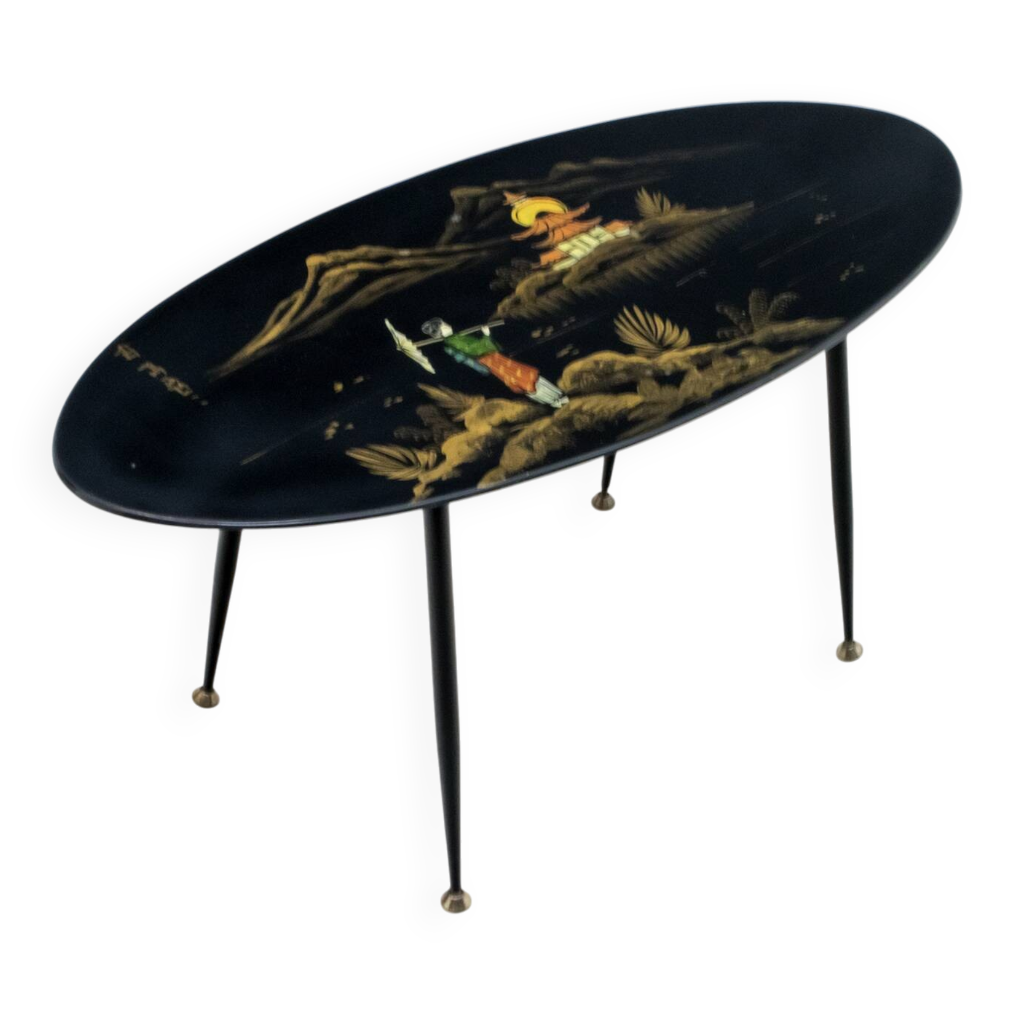 Mid-Century Modern Chinese Paint Coffee Table, 1960s