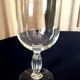 Set of 8 crystal wine glasses