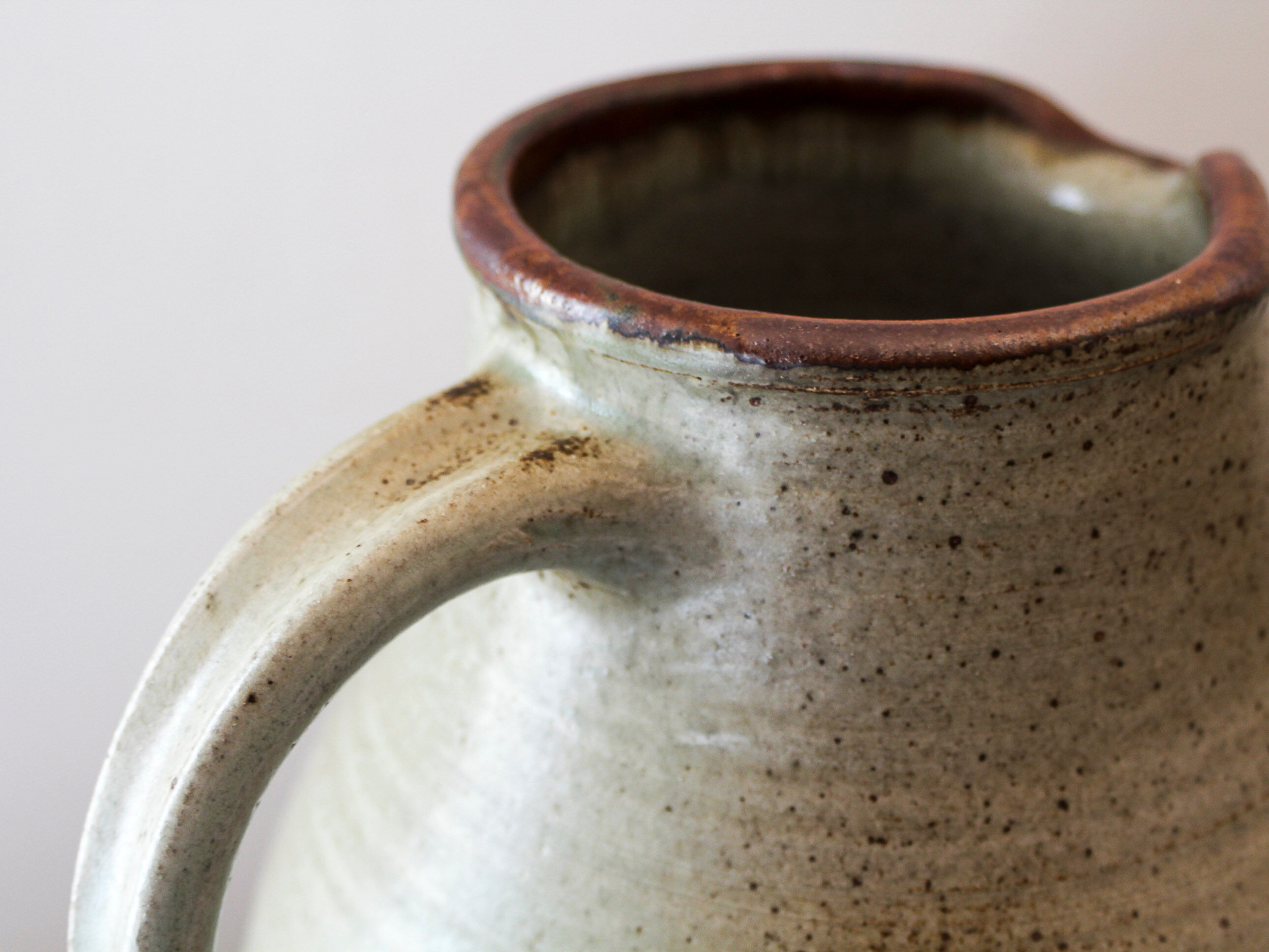 Vase pitcher in sandstone pyrity Le Cep Jean Tessier