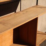 Industrial metal and wood library