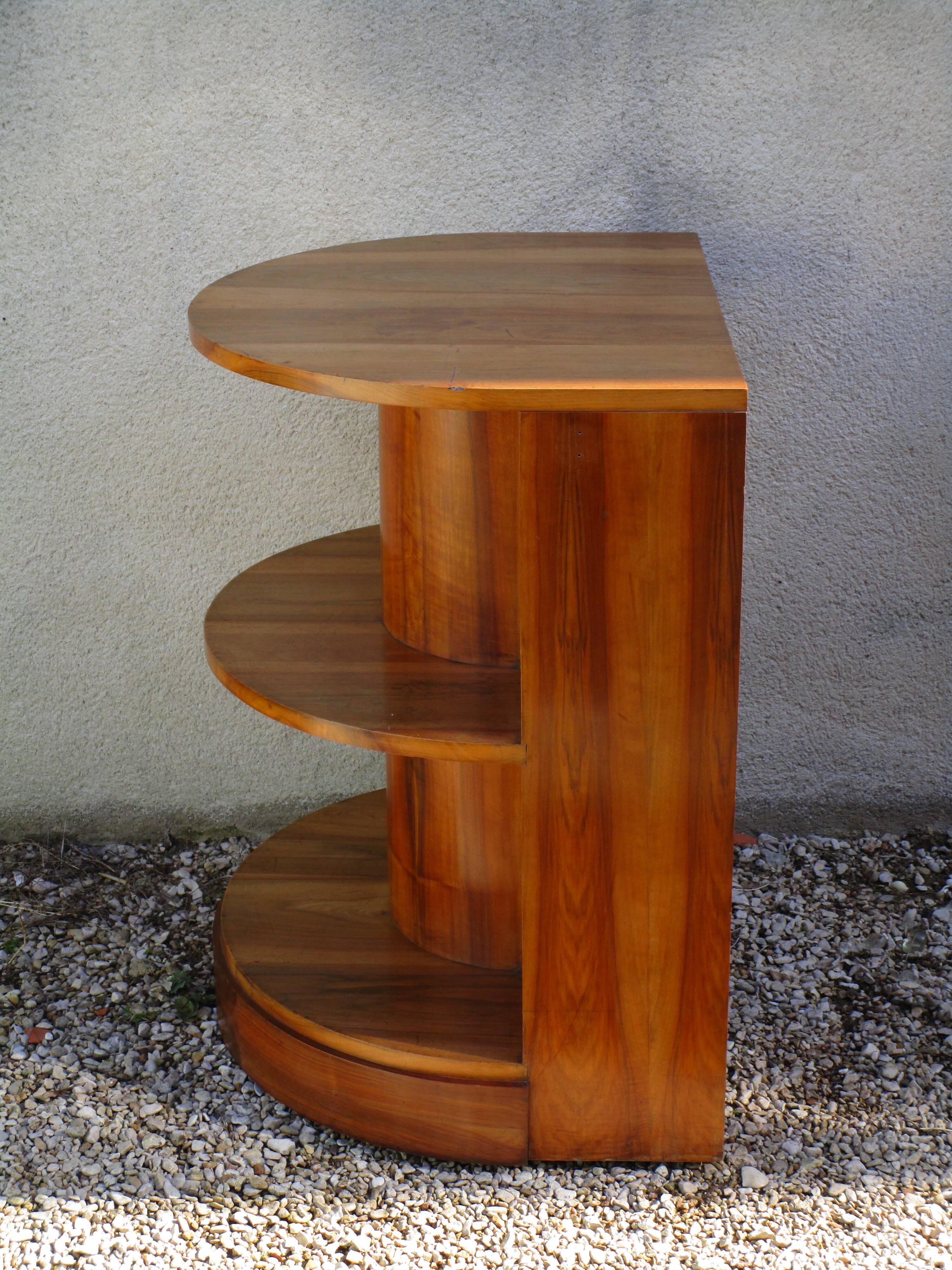 Art deco shelf walnut